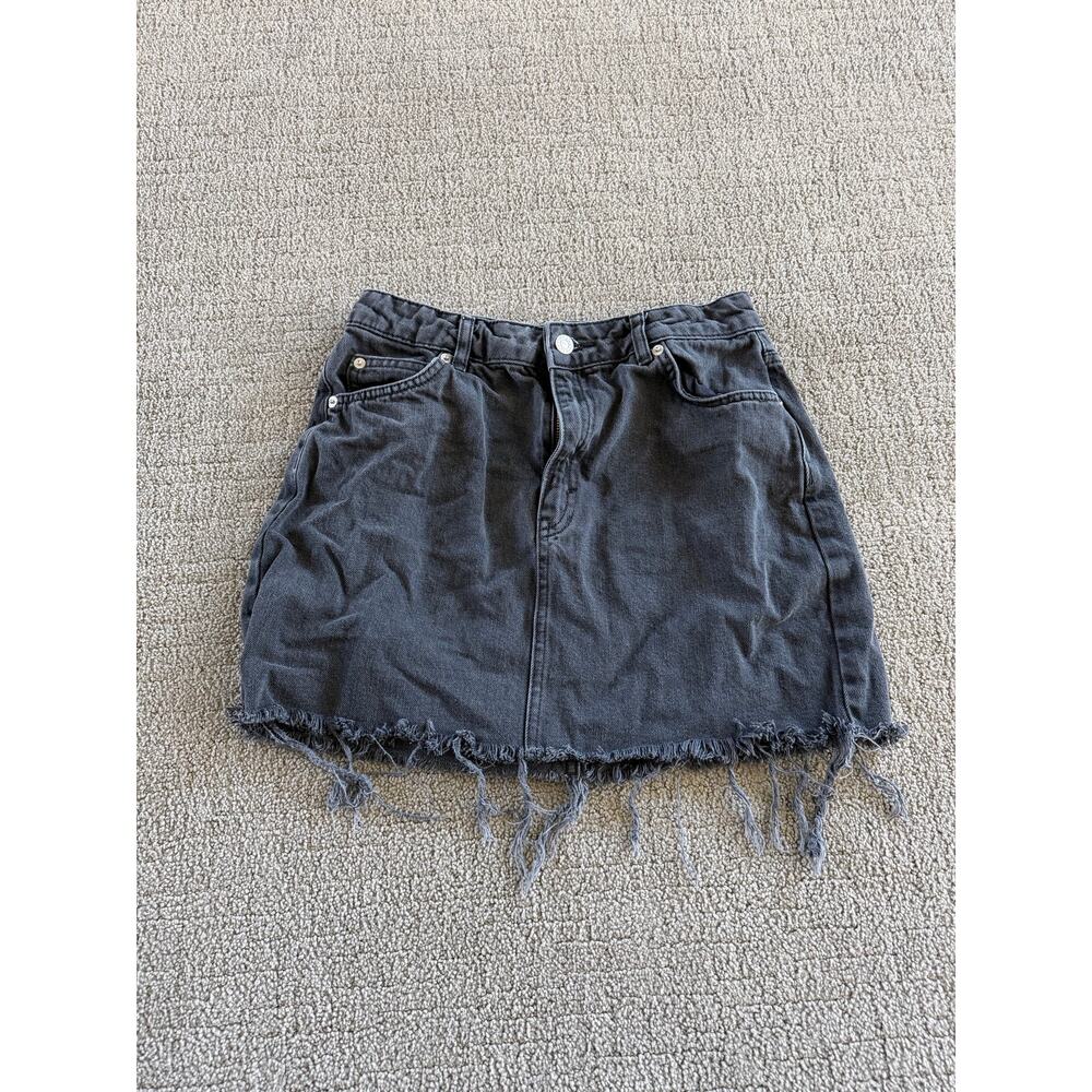 Top Shop MOTO 6 Denim Mini Skirt